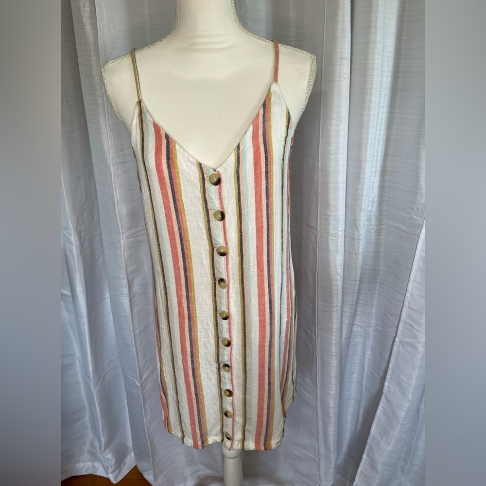 RipCurl Linen Striped Dress 💕